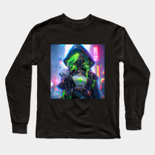 Cyberpunk Girl Long Sleeve T-Shirt